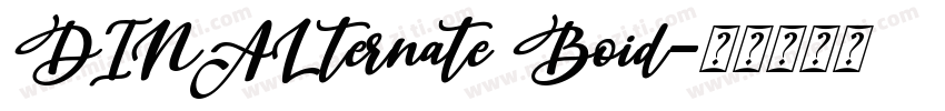 DINALternate Boid字体转换